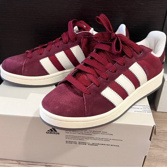 Adidas Campus 00s Men’s Adidas Sneakers - US Size 9, Brand New (Maroon/White) - Picture 3 of 8